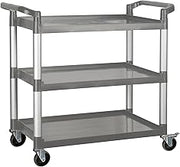 Winco 40 3/4" Gray Heavy-Duty Utility Cart