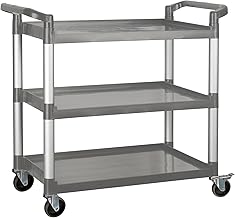 Winco 40 3/4" Gray Heavy-Duty Utility Cart