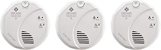 First Alert BRK SC7010B-3 Hardwired Smoke and Carbon Monoxide (CO) Detector with Battery Backup, 3-Pack