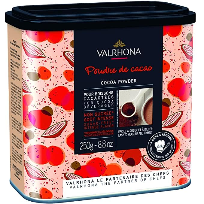 Cocoa Powder - 100% Pure Cocoa - 0.25 Kilo by VALRHONA – 8.82 Ounce (Pack of 1)