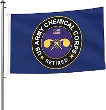 US Chemical Corps Retired Premium 5x8ft Double-Sided Flags with 2 Brass Grommets - All Weathe