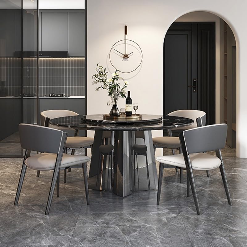 Mesa De Jantar Light Luxury Small Apartment Dining Table Round Home Diner Table by JOYNOW – One Size, 1.5m, Model 8524