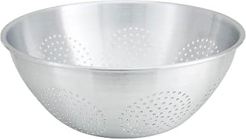 Winco 12 qt Aluminum Colander No Base
