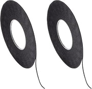 Chartpak Graphic Art Tape, 1/32 W x 648 L Inches, Black Crepe, 1 Roll (BGCP3101) (Pack of 2)
