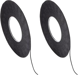Chartpak Graphic Art Tape, 1/32 W x 648 L Inches, Black Crepe, 1 Roll (BGCP3101) (Pack of 2)