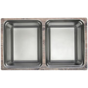 Cold Tile 1/2 Size Driftwood Melamine - 21" L x 12 3/4" W by HUBERT – Melamine, Driftwood, Model H0066-DRIFTWD-D