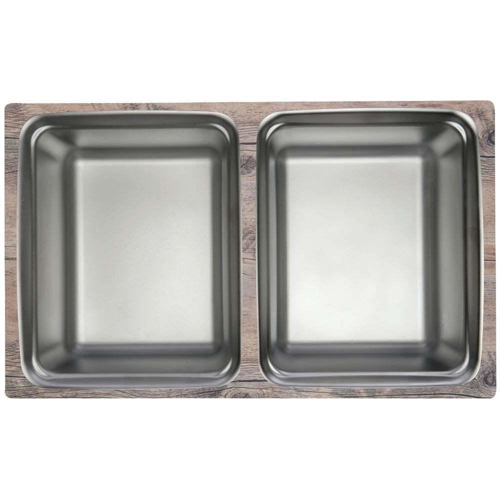 Cold Tile 1/2 Size Driftwood Melamine - 21" L x 12 3/4" W by HUBERT – Melamine, Driftwood, Model H0066-DRIFTWD-D