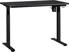 Sauder 48" x 27" Electric Adjustable Height Desk, Black Finish