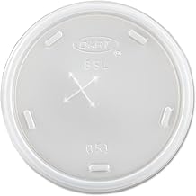 DART 8SL Plastic Cold Cup Lids Fits 8-9oz Cups Translucent 1000/Carton