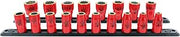 Wiha 31593 18 Piece Insulated Socket Set 3/8" Drive - Metric