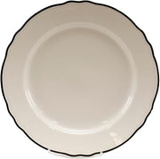 Homer Laughlin 546847 Styleline Black Carolyn 9.75 Plate - 24 / CS