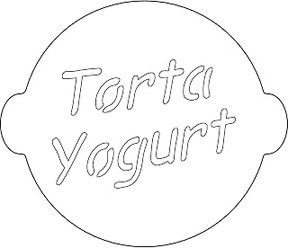 Silikomart Stencil Decoration Yogurt Cake, White