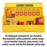 Master Lock Includes 6 Aluminum Padlocks / Yellow / 1 Keyed Padlocks