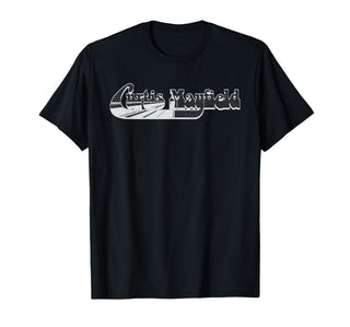 CM Logo T-Shirt by Curtis Mayfield – Cotton, Black, Model G3KK4VVPYVH