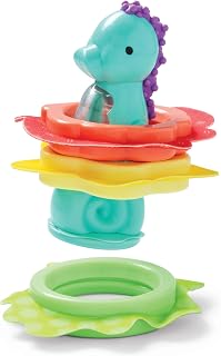 Melissa & Doug Ocean Waves Press & Stack Seahorse Stacking Sensory Toy