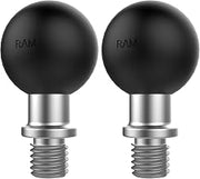 RAM MOUNTS Ball Adapter with M10 X 1.25" Threaded Post with B Size 1" Ball RAM-B-349U (Pack of 2)