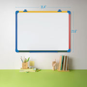 Schoolmate Dry Erase Whiteboard by MasterVision – 36" x 24", Multicolor, Model MB0707866