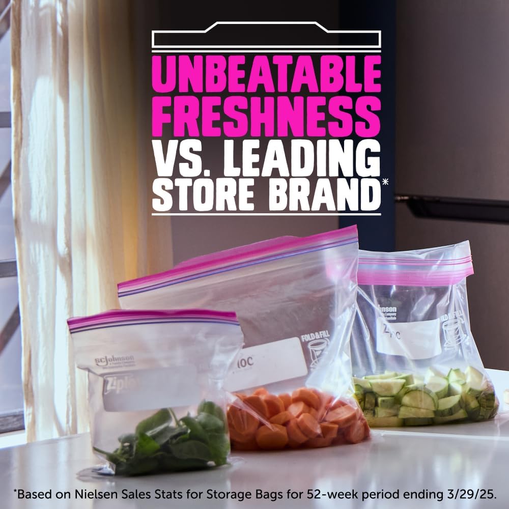Ziploc One Size / Clear / 1.9 liters Food Storage Bags