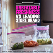 Ziploc 24 Count (Pack of 3) / 72 Count (New) / Clear/Transparent Food Storage Bags