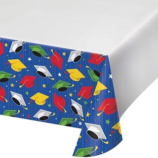 Creative Converting 362928 Tablecover, 54" x 102", Multicolor