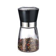 Spice Mill Display with Ceramic Grinder Glass/Ceramic/Plastic Transparent/Black/Silver by Westmark – 6 Stück, 190 milliliters, Glass, stainless steel, ABS, PE, PP, PS, ceramic