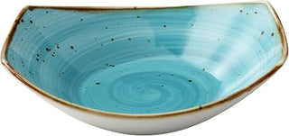 Yanco LY-307TQ Lyon 7"" Soup/Salad Plate 15 OZ, Reactive Glaze, Turquoise Color, Pack of 36