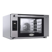 Bakerlux LED Panel Heavy-Duty Countertop Convection Oven with Digital Controls & Humidity by Cadco – Full, 4.0 cubic_feet, Stainless Steel, Stainless / Black, Model XAFT-04FS-LD