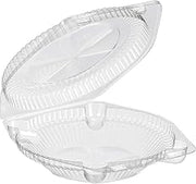6 " Clear Plastic Hinged Pie Container by Inline Plastics #CPC-106- Case box of 300