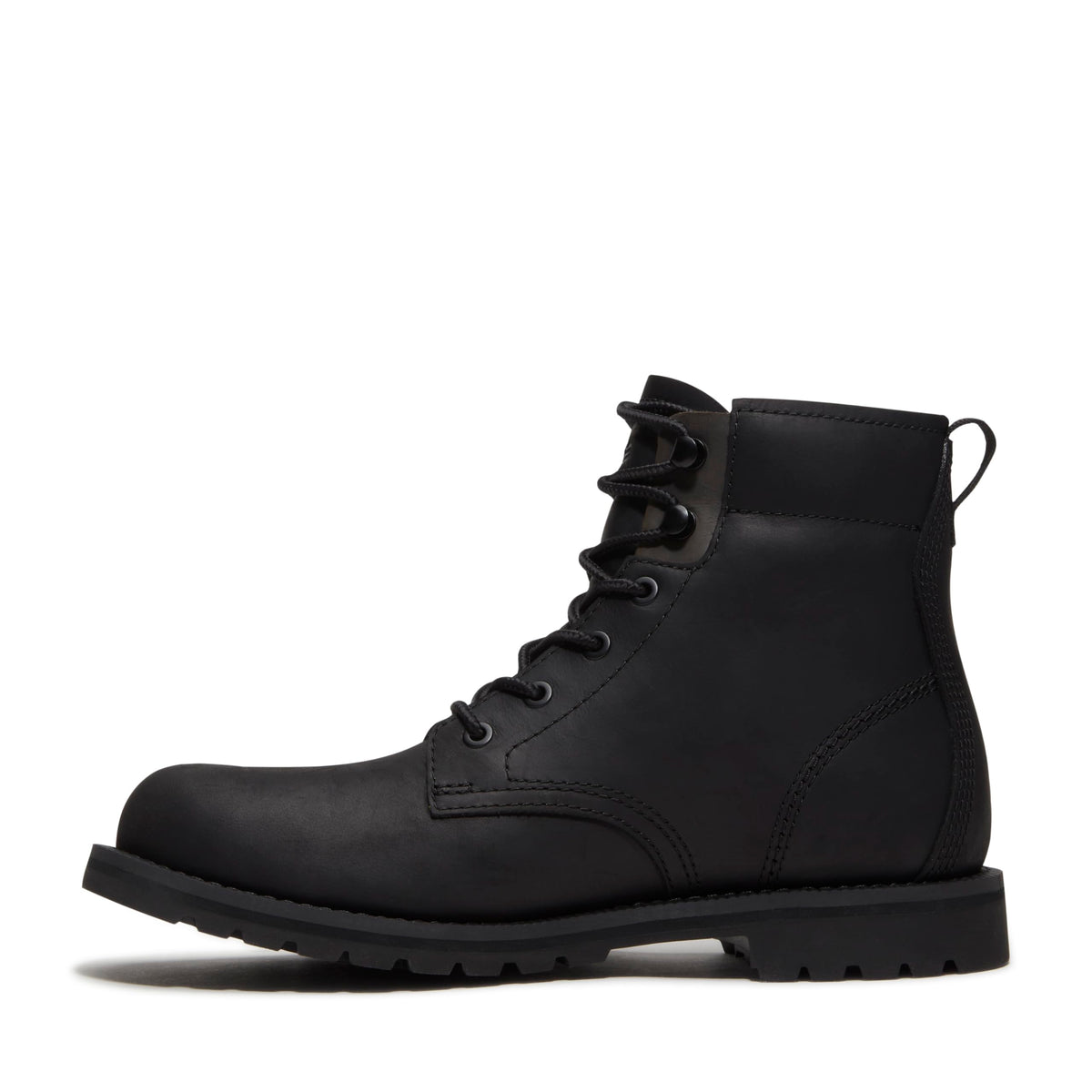 Men's Britton Falls Waterproof Lace Up Boot by Timberland – 8 Wide, Leather, Blackout Full Grain