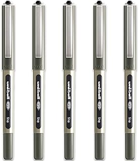 Uni-Ball Eye Fine Rollerball Pen 0.7 mm Line Ub-157 Black Pack of 5
