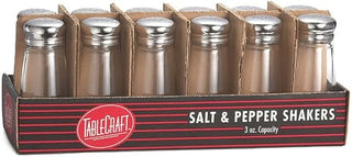 TableCraft C132-12 Glass 3 Ounce Salt/Pepper Shaker - Dozen
