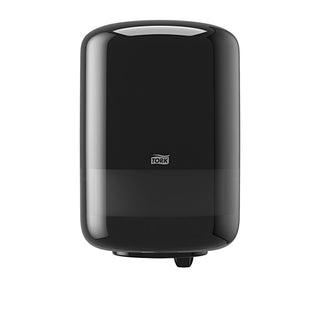 Industrial Centrefeed Dispenser Black M by Tork – 9.4 inches x 14.4 inches, Plastic, Black, Model 559028A
