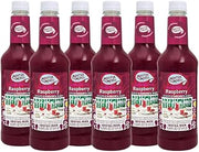 MASTER OF MIXES Raspberry Daiquiri/Margarita Drink Mix, 1 Liter, 6 Pack | Red Raspberries, Lime Juice & Pure Cane Sugar| Cocktail & Mocktail Recipes, Pour Ready, Consistent, Smooth Mixing Texture