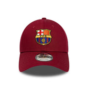 F C Barcelona Core 9Forty Adjustable Unisex Cap by New Era – Polyester, Red, Model 60846893