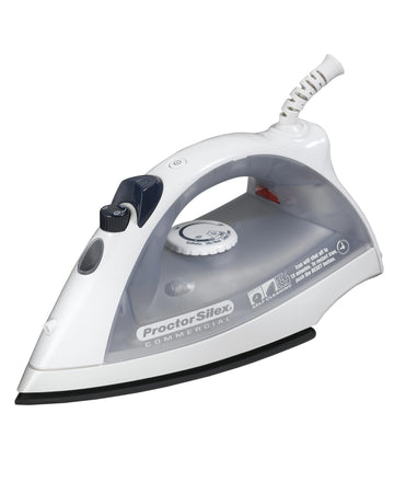 Proctor Silex Commercial Lightweight Hospitality Nonstick Steam Iron by Hamilton Beach Commercial – True, Gray, Model 17515