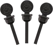 StixToGo Beverage Plugs - Leak Prevention Coffee Accessory for Hot Drinks, Disposable Coffee Stoppers, Fits Standard Lids - Black, 2", Pack of 400