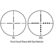 8-26x50 Benchmark Targeting Riflescopes 30mm (Black Matte) by Barska – 8-26x50mm, Aluminum, Black, Model AC11198