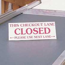 Triangular Checkout Closed Sign, 65899