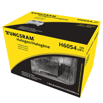6054 Halogen Hi-Low Beam Square 2 Lamp System by Tungsram – crystal clear, Model H6054SB