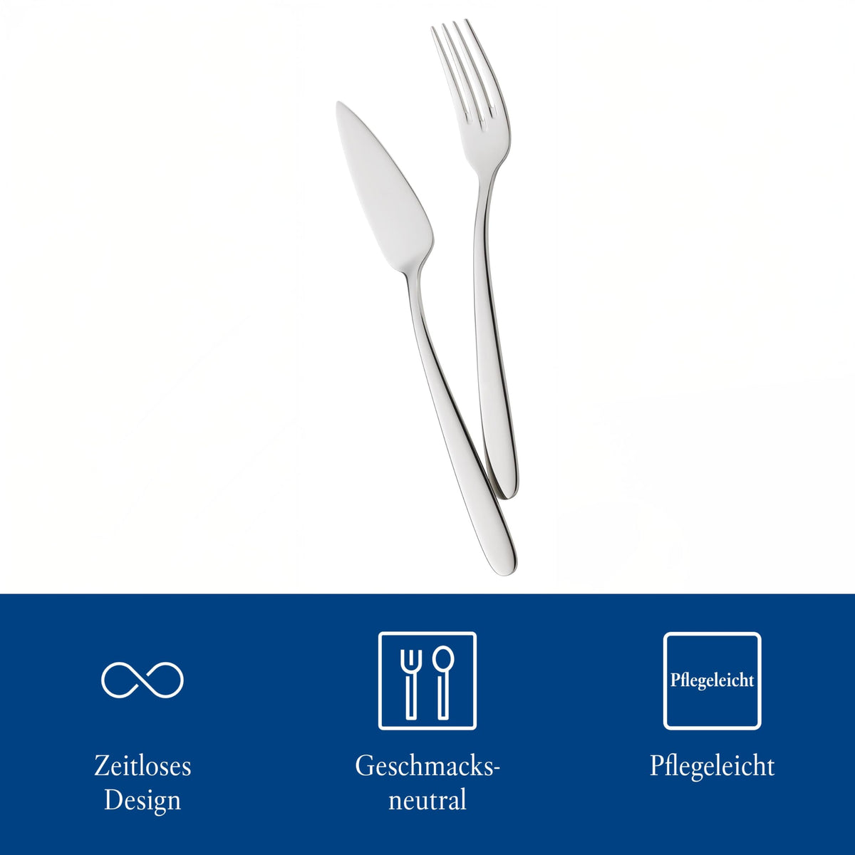 Daily Line Fish Set by Villeroy & Boch – Standard, Stainless Steel, Pack of 2, Model FBA_1264039360