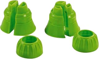 PADERNO World Cuisine 47212-05 Double and Triple Couplers, Green, Medium