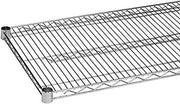 Excellante Plated Wire Shelves with 4 Set Plastic Clips, 24" by 60", Chrome