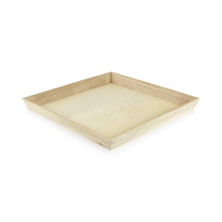 PacknWood Noah31 Rectangular Wooden Tray (Case of 10) - Large Charcuterie Board Set - Decorative Wooden Serving Trays for Par