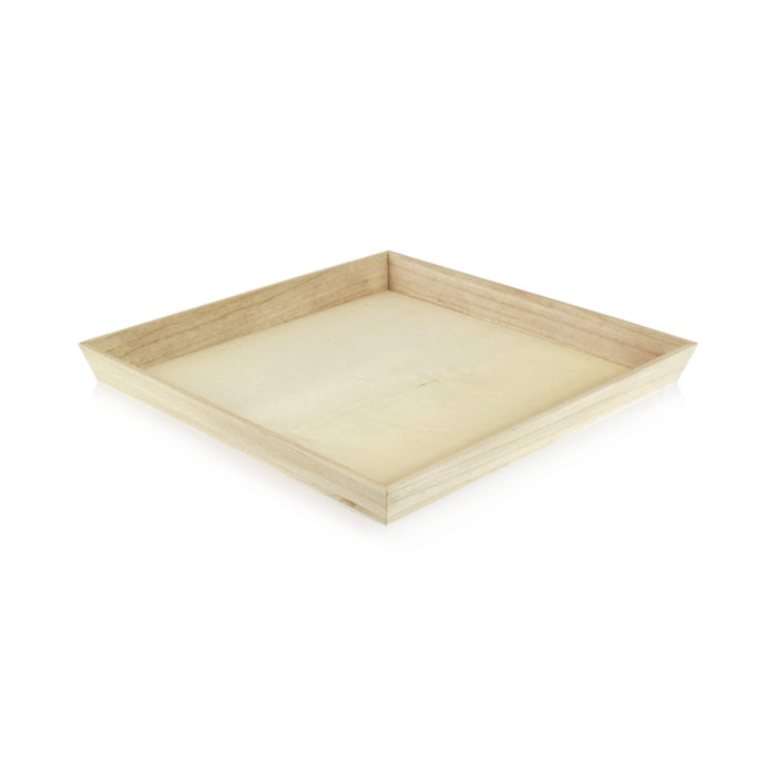 PacknWood Noah31 Rectangular Wooden Tray (Case of 10) - Large Charcuterie Board Set - Decorative Wooden Serving Trays for Party | Wood Tray for Kitchen Counter and Food Trays for Eating on Couch