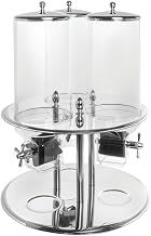 HUBERT Cereal Dispenser for 3 Kinds of Cereal Stainless Steel - 19 1/3 Dia x 26 1/5 H