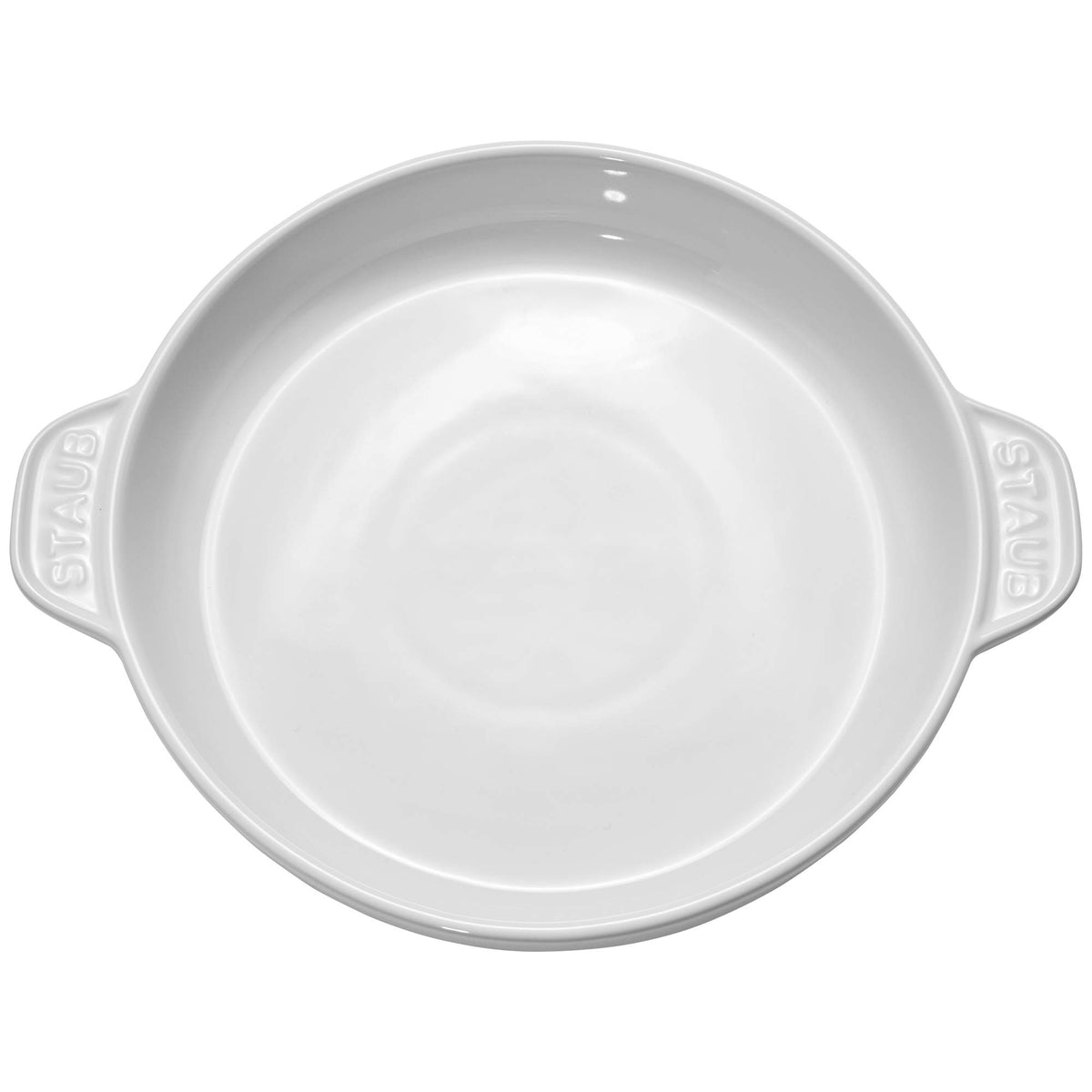 Ceramic 8-inch Round Covered Brie Baker - White by STAUB – 8in, 0.6 quarts, Ceramic, White, Model 40501-520-0