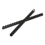1/2in Black Binding Combs (25 Pack) by Fellowes – 1/2", 0.5 inches, Plastic, Black, Model 52323