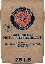 Gold MedalTM Hotel & Restaurant Bakers All-Purpose Flour Bleached Enriched Malted 25 lb
