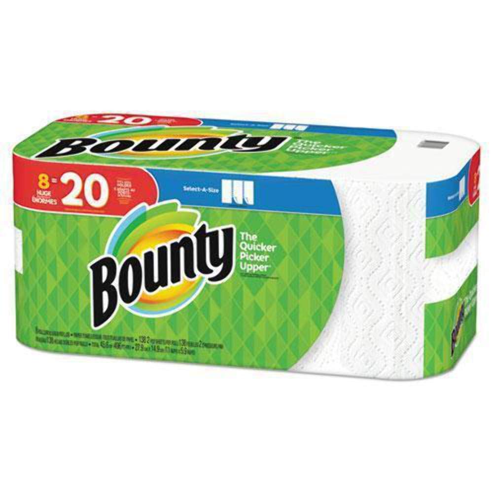 Bounty White / 1 / 138 Count (Pack of 8) Paper Towels