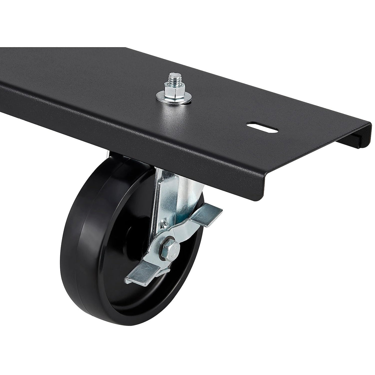 Global IndustrialCaster Base Set for Adjustable Height Workbench 48-72" W x 30 & 36" D – Steel & Polyurethane, Black, Model 238CP35.